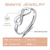 925 Sterling Silver Rings for Women Love Knot Rings Adjustable