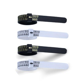 Ring Size Measurement, Ring Gauge, Ring Size Measurement, Set of 4, Japanese Standard No. 1 - 30, Ring Size, Measure Finger Thickness, Unisex, Reusable Finger Size Gauge, Jewelry Sizing Tool