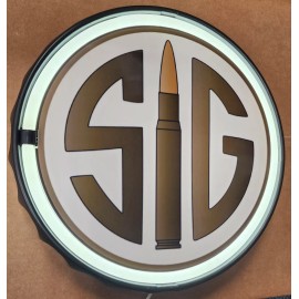 SIG firearm New SIG Firearms 12" Round Led Light Sign Perfect  Gift Idea For Any Man Cave.