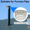 PVC Termination Mesh Vent Cap 4.24" to 4.34" ID 304