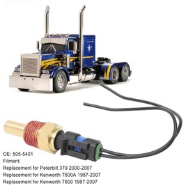 Aramox Sensor de Temperatura del Aceite del Diferencial del Automóvil, Sensor de Temperatura del Aceite del Diferencial 505‑5401 Reemplazo para Kenworth T600A T800 1987‑2007