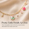 LuneClat Vintage Pearl Star Bow Bible Charm Chain Christian Bookmark