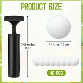 Jexine 18 Pcs Mini Volleyball 4 Inch Inflatable Volleyball Set with Pump for End of Season Gifts School Carnival Reward, Birthday, Party Favors, Adults Teens Gift