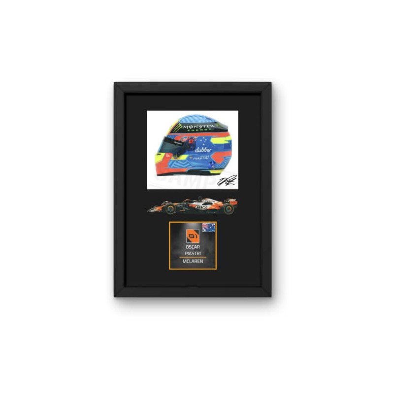 Lap Legends Oscar Piastri (Car) 2024 Framed Display Gift with
