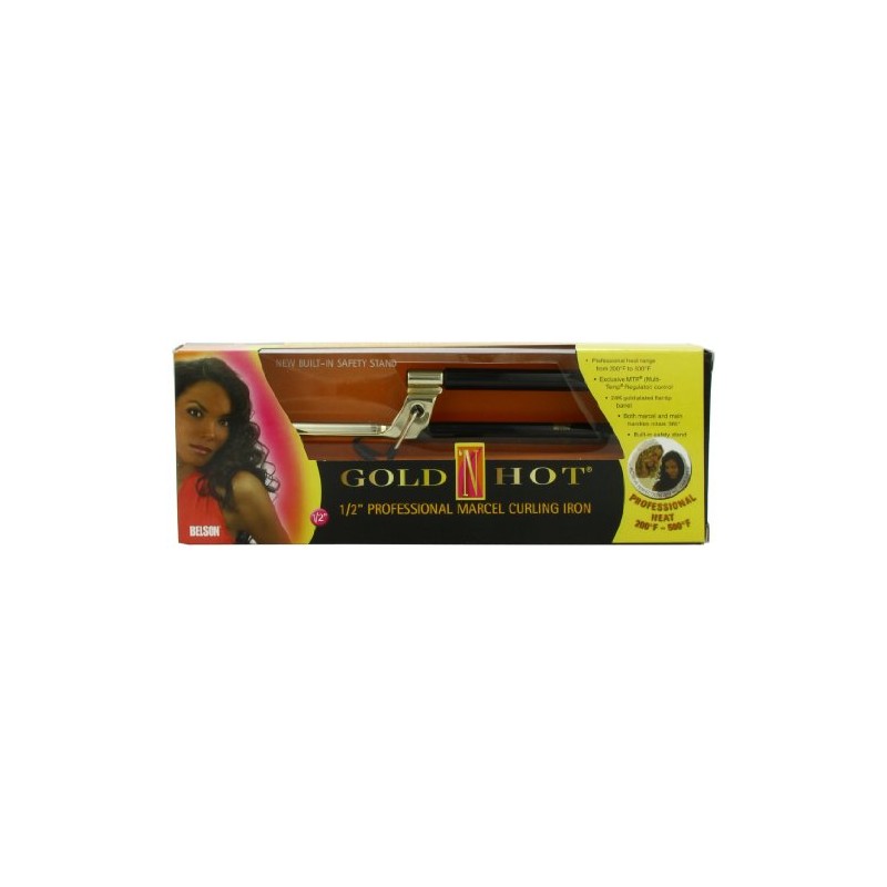 Gold 'N Hot Professional Marcel Curling Iron, 1/2 Inch
