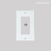 [40-Pack] PROCURU 20 Amp Decorator Commercial Grade Outlet Receptacle, Tamper