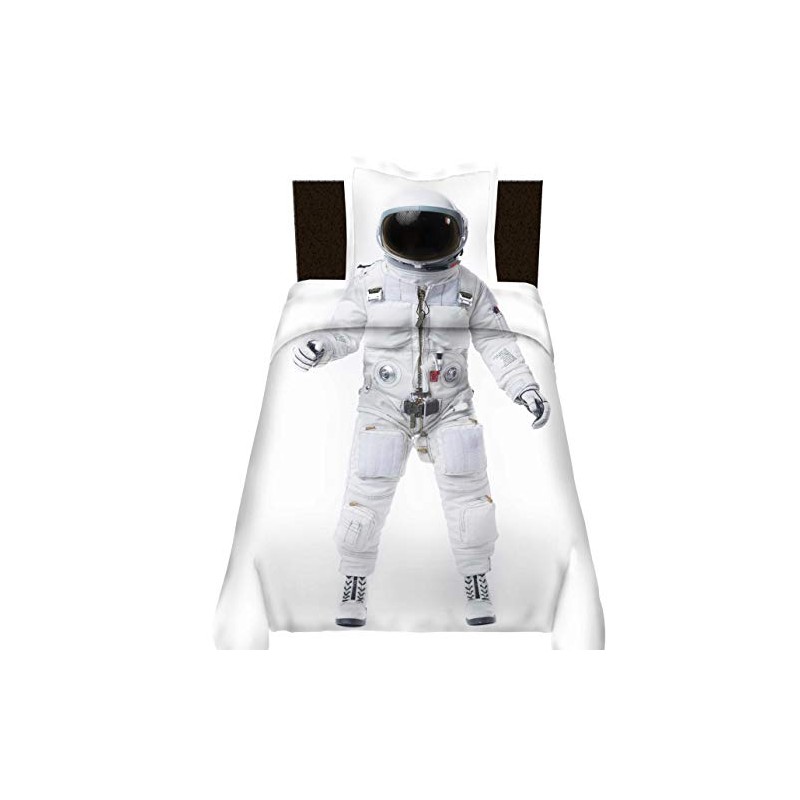 Astronaut Duvet Cover Single Outer Space Printed Decor Adult Kids