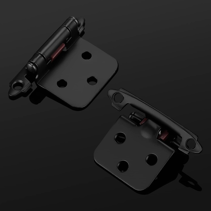 knobelite 20 Pack (10 Pair) 1/2" Overlay (Variable) Cabinet Hinges,