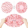 Shower Cap for Women Terry Lined Bath Cap Large Reusable