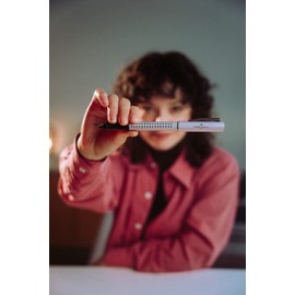 FABER-CASTELL Grip Edition Glam 140844 Fountain Pen, Nib Width M, Pearl, Pack of 1