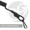 Spiral cable, elastic key chain made of paracord, lanyard, lanyard