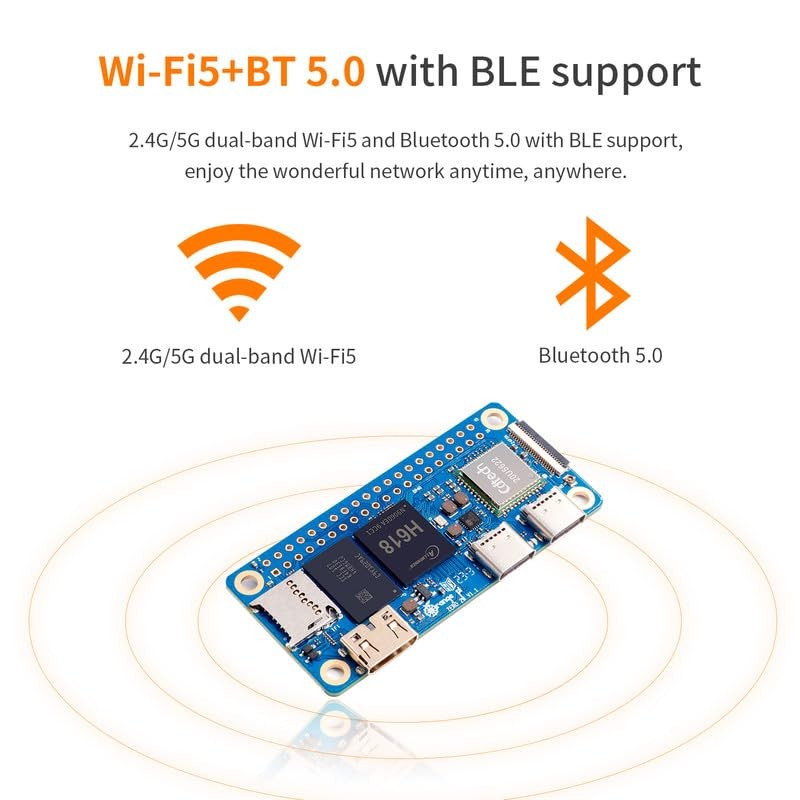 Orange Pi Zero 2W 2GB LPDDR4 Allwinner H618 Quad-core Cortex-A53