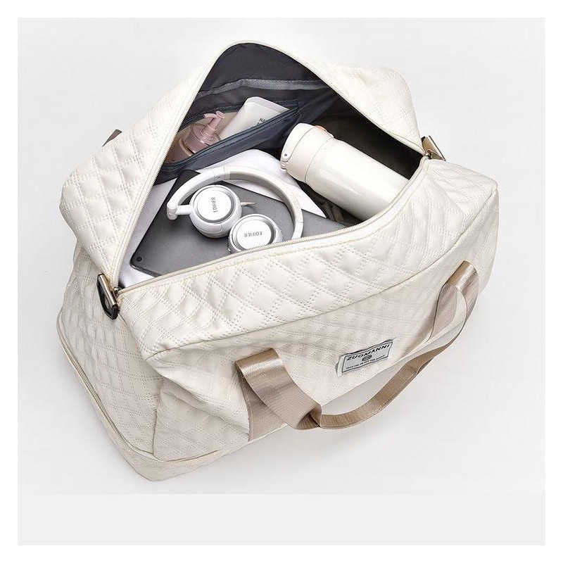 Lightweight Large Capacity Duffle Bag, Stylish Argyle Design, Perfect Carry
