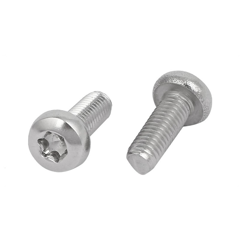 Sourcingmap M5x14mm 304 Stainless Steel Button Head Torx Screws Bolts
