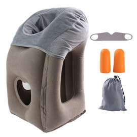 AGEFEREO Neck Pillow Airplane Pillow for Long Flight,airplanesleep Support,Airplane Sleeping Support, Inflatable Pillow for Flights, Travel Essentials Neck Pillows for Airplanes