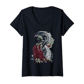 Womens Monster Hunter - Tobi-Kadachi and Odogaron V-Neck T-Shirt