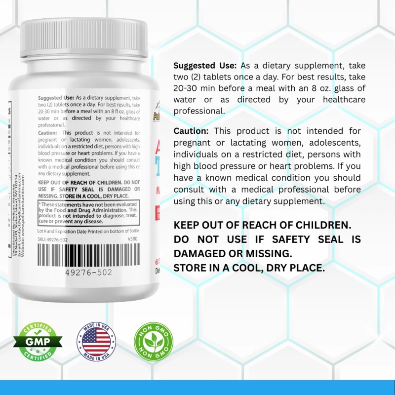 Pelican Vitamins ALPHA TRT- Men's Health & Performance- 4 Bottles-
