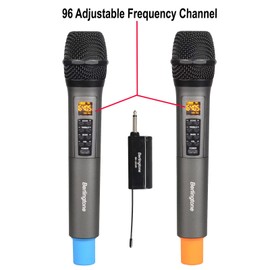Berlingtone BR-105UM Wireless Dynamic Handheld Microphone Systems, 96 Adjustable