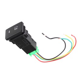 Switch Rear Fog Light, Rear Fog Light Switch, Car Fog Light Switch, On/Off Pressure Switch, DC 12 V, 4-Wire Car Fog Light Switch, Fog Light On/Off Button for