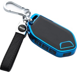 Tautrophen Key Fob Cover Compatible with Kia Telluride 2023 2024 2025 K4 k5 Gt Sorento Smart Key, Blue