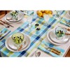 Solino Home Blue Linen Table Runner 90 Inches Long -