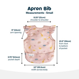 Tiny Twinkle Baby Bib Washable Waterproof Baby Bib for Toddlers from 6-24 Months Machine Washable and Adjustable Side Closure Ideal for Travel Bib