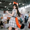 mefeny Fox Ears Headband and Tail Set of 2, Fox