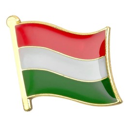 Hungary National Flag Lapel Pin – 1.9 x 1.6 cm – Enamel Badge for Heritage, Diplomat & National Celebrations