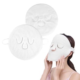 BLACKCROWN Mascarilla De Toalla De 3 Agujeros Mascarilla De Toalla Facial Reutilizable, Compresa Fría Y Caliente, Vaporizador Facial, Hidratante, Belleza, Cuidado De La Piel, Toallas De