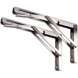 Toirxarn Folding Bracket, 200 mm, 150 kg Capacity, 1 Piece Stainless Steel, Heavy Duty Folding Carrier