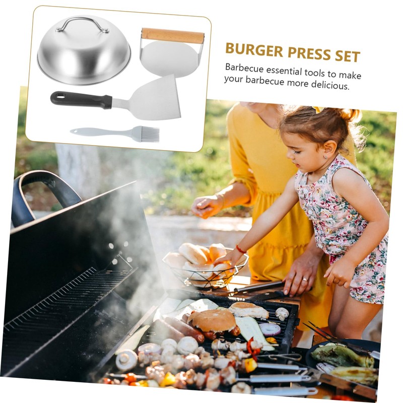 Zerodeko 1 Set Burger Press Handle Meat Press Tool for