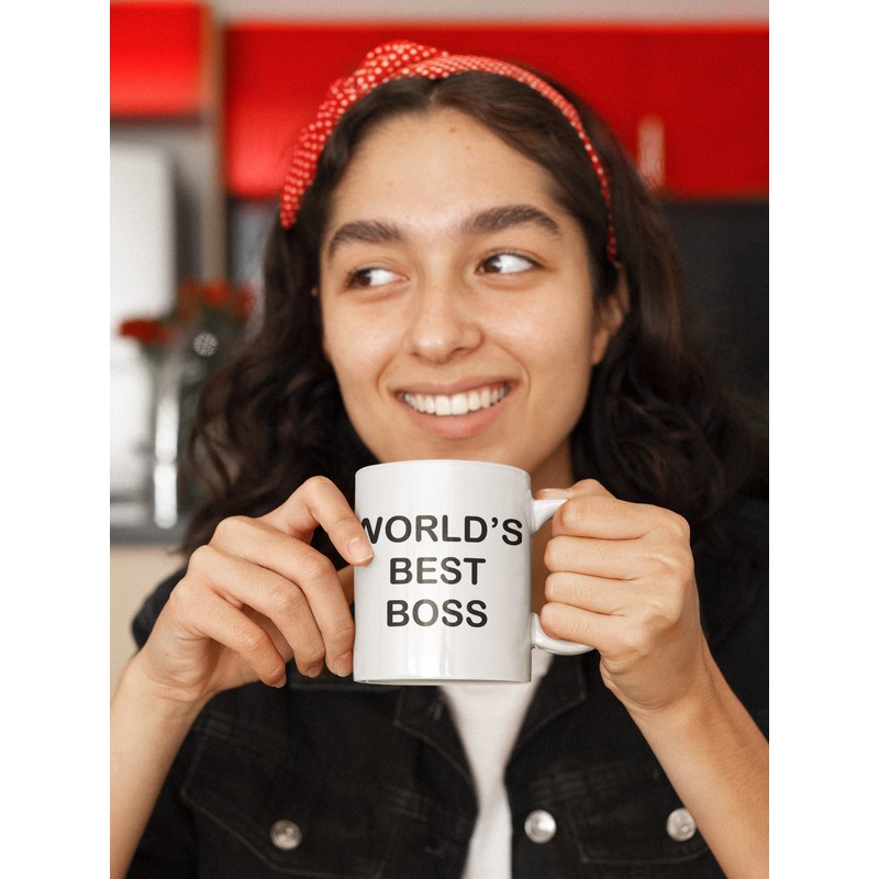 World's Best Boss - Tasse mit Spruch, Arbeit Kollegen Gag