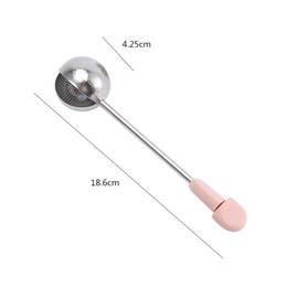 Long Handle Twisting Tea Ball Infuser, Stainless Steel Tea Strainer Reusable Tea Steeper Tea Infuser for Loose Leaf Tea, Spice, Herbal