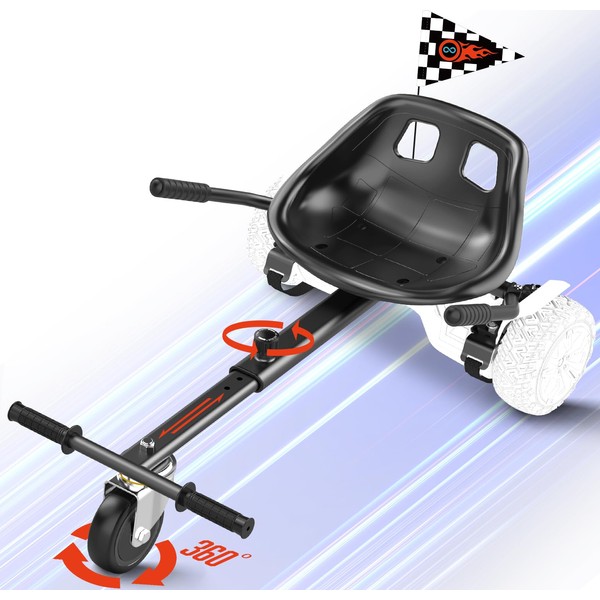 Gyroshoes Hoverboard Seat Attachment, Hover Board Accessory Go Kart Compatible