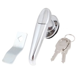 uxcell Rotary Handle Recessed Metal Security Lock 4 inches w 2 Keys for File Cabinet Door