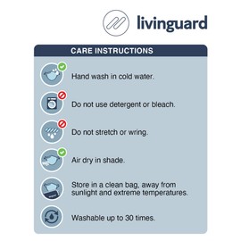 Livinguard Fitness Mask, Adjustable, Washable, Lyocell Microfibre Face Mask