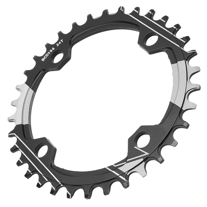Lebycle 34T Mountain Bike Chain Wheel Rustproof Aluminum Alloy Positive