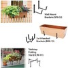 Oakestry Weather-Resistant Copper Window Box Planter Classic Rectangular Flower &