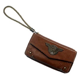 Wonder Woman Top Zip Juniors Womens Hand Purse Clutch Wallet