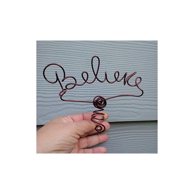 Believe Tree Topper for Christmas Holiday