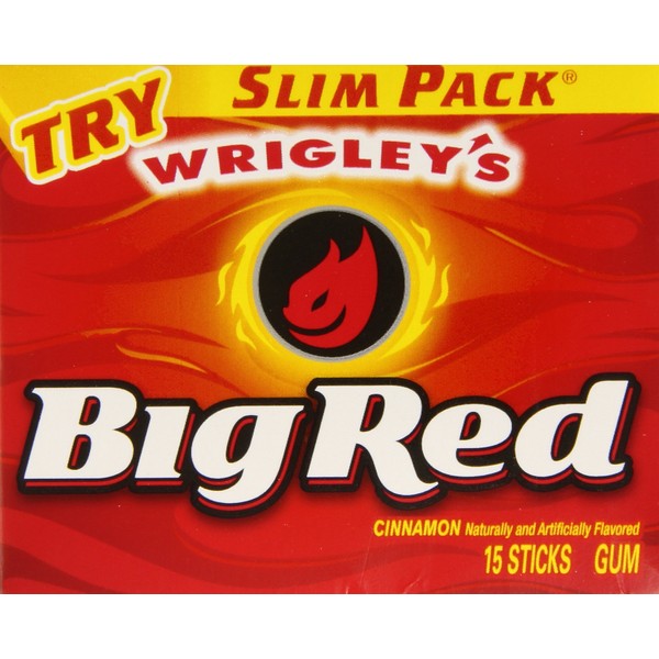 Wrigleys Big Red, 15-Count (Pack of 10)
