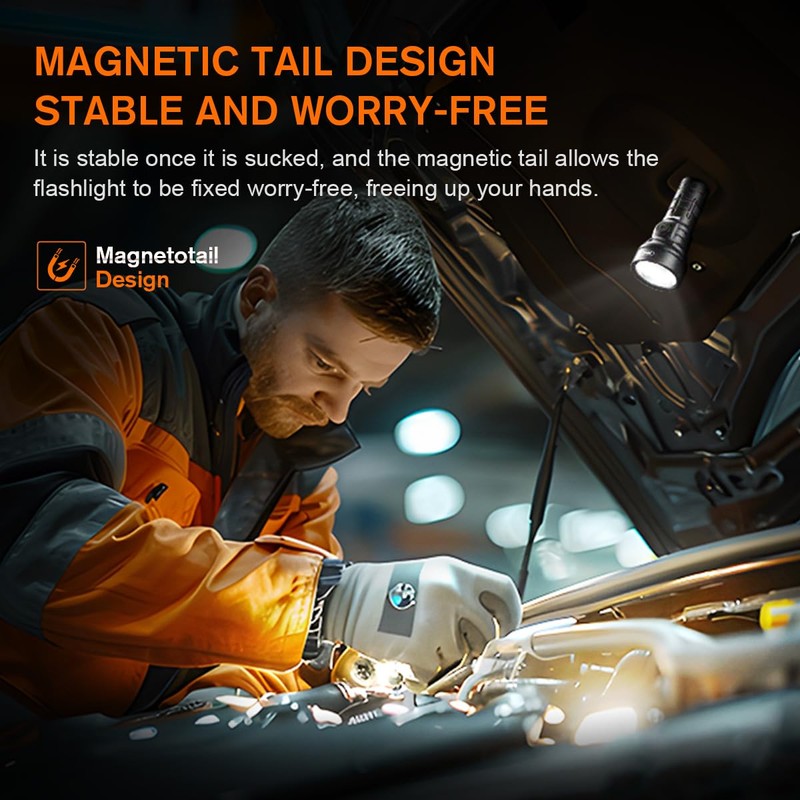 SuperFire Rechargeable Flashlights High Lumens,Small Flashlight with high Power, Portable