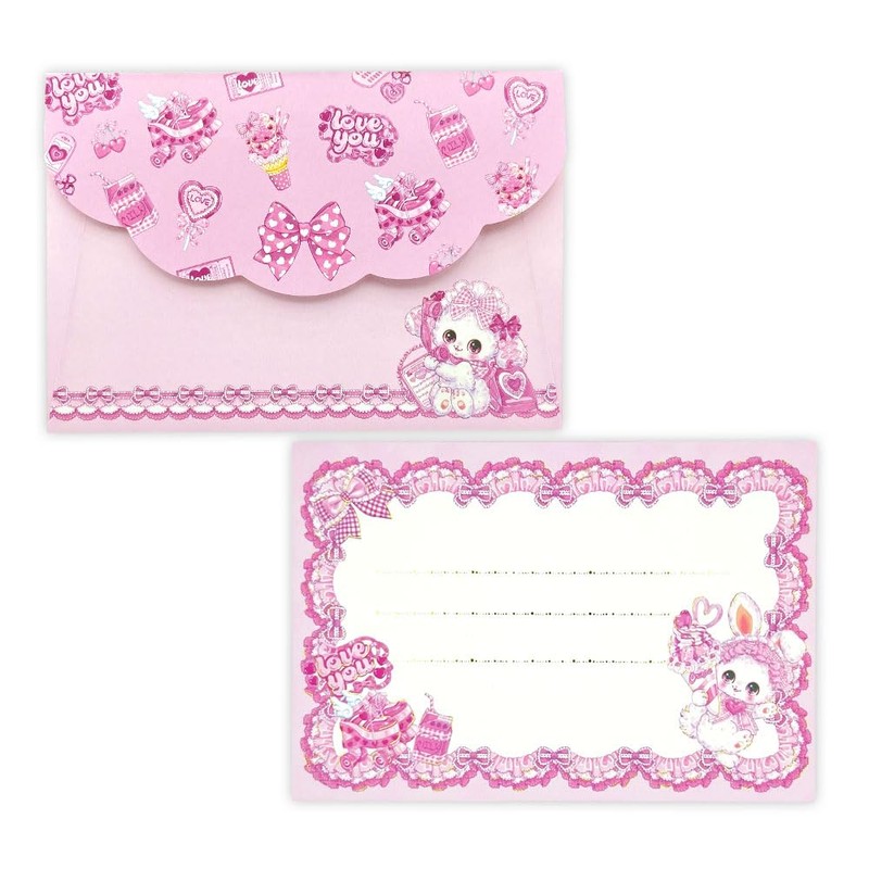 LS16511 Closed Pin Letter Set, Fumika Amenomori, Adorable Pink