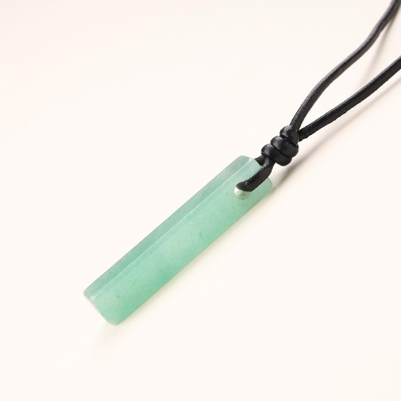 COAI Necklace with Bar Pendant, Aventurine, Aventurine