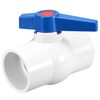 sourcing map Ball Valve, 63mm ID PVC Socket End Shut