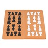 Wooden Chess Game Children Adult Portable Funny Folding Chess Board