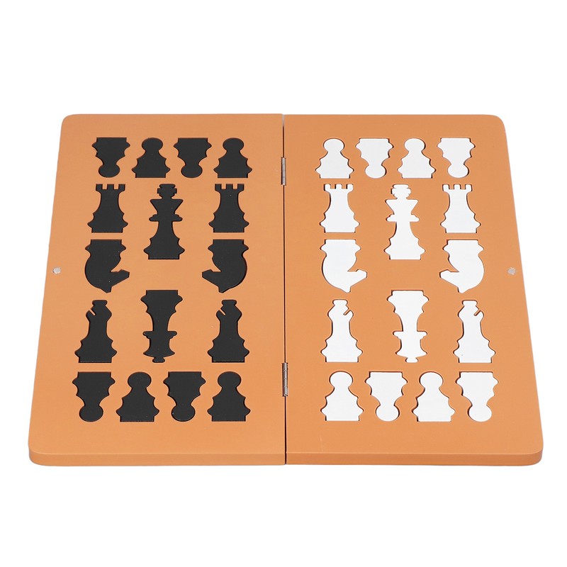 Wooden Chess Game Children Adult Portable Funny Folding Chess Board