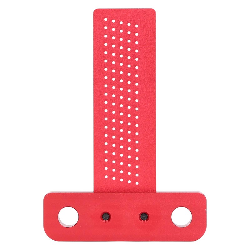 Woodworking Scriber T Square Ruler 100mm Aluminum Alloy Hole Positioning