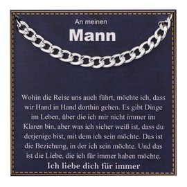 Rajputana S925 Sterling Silver 5 mm Thick Cuban Necklace for Men, Silver Chain Men's Robust Hypoallergenic Necklace Men's Gifts for Men/Son/Dad Jewellery 18/20/22/24 Inches, Sterling Silver, No