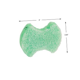 Spongeables Spongables Pedi Scrub Foot Exfoliating 20+ Wash Sponge, Citron Eucalyptus, 6 Count